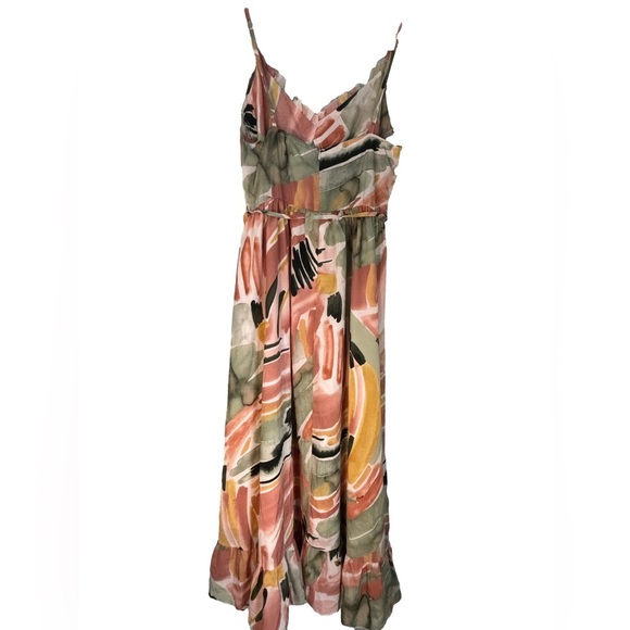 NWT - Goodnight Macaroon 'Payton' High-waist Lace-up Ruffle Maxi Dress - Picture 2 of 7